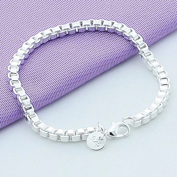 Jewelry - 4mm Venetian Silver Bracelet - 8”